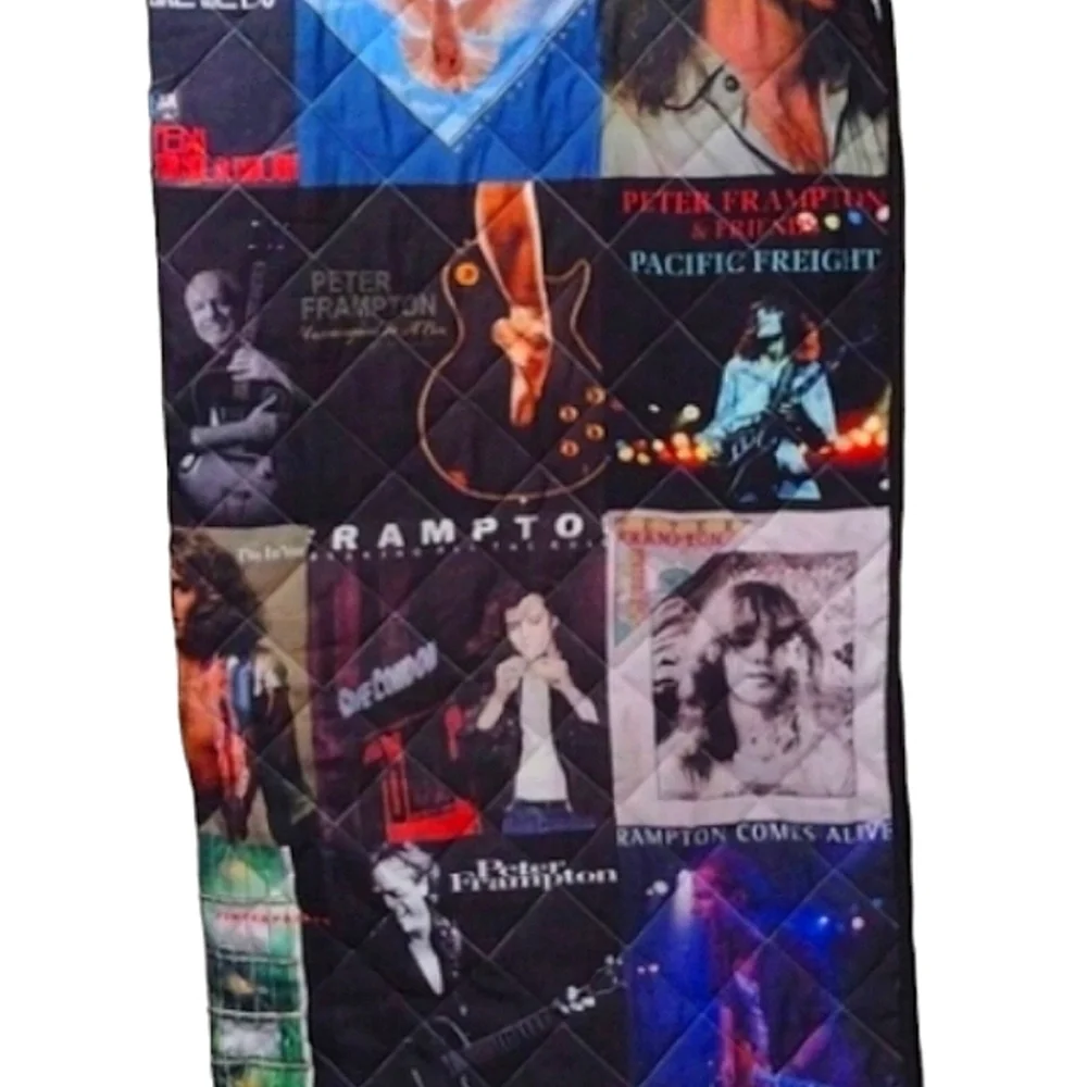 New Peter Frampton Full Size quilted bedspread Handmade Blanket